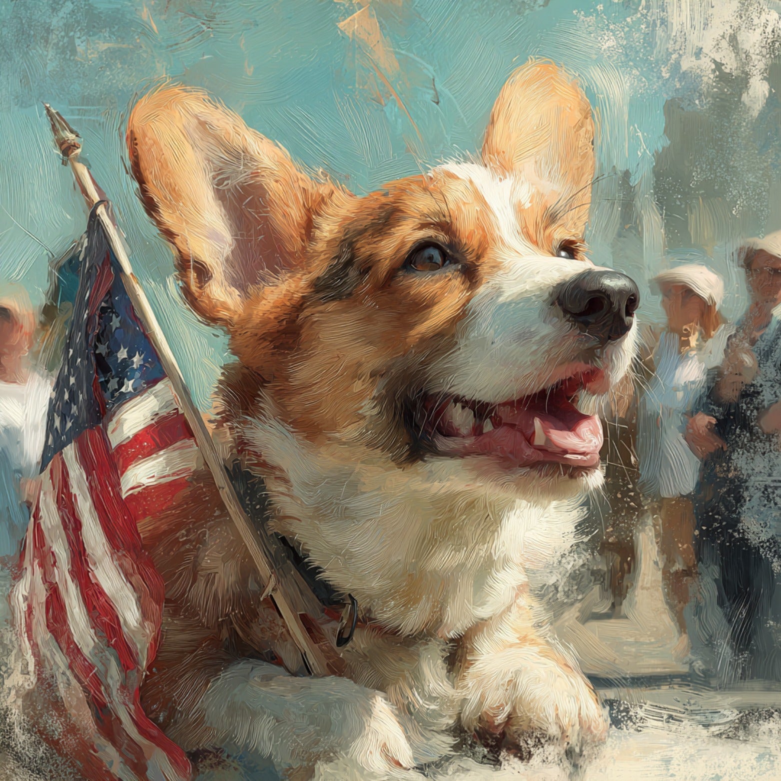 PATRIOTIC CORGI