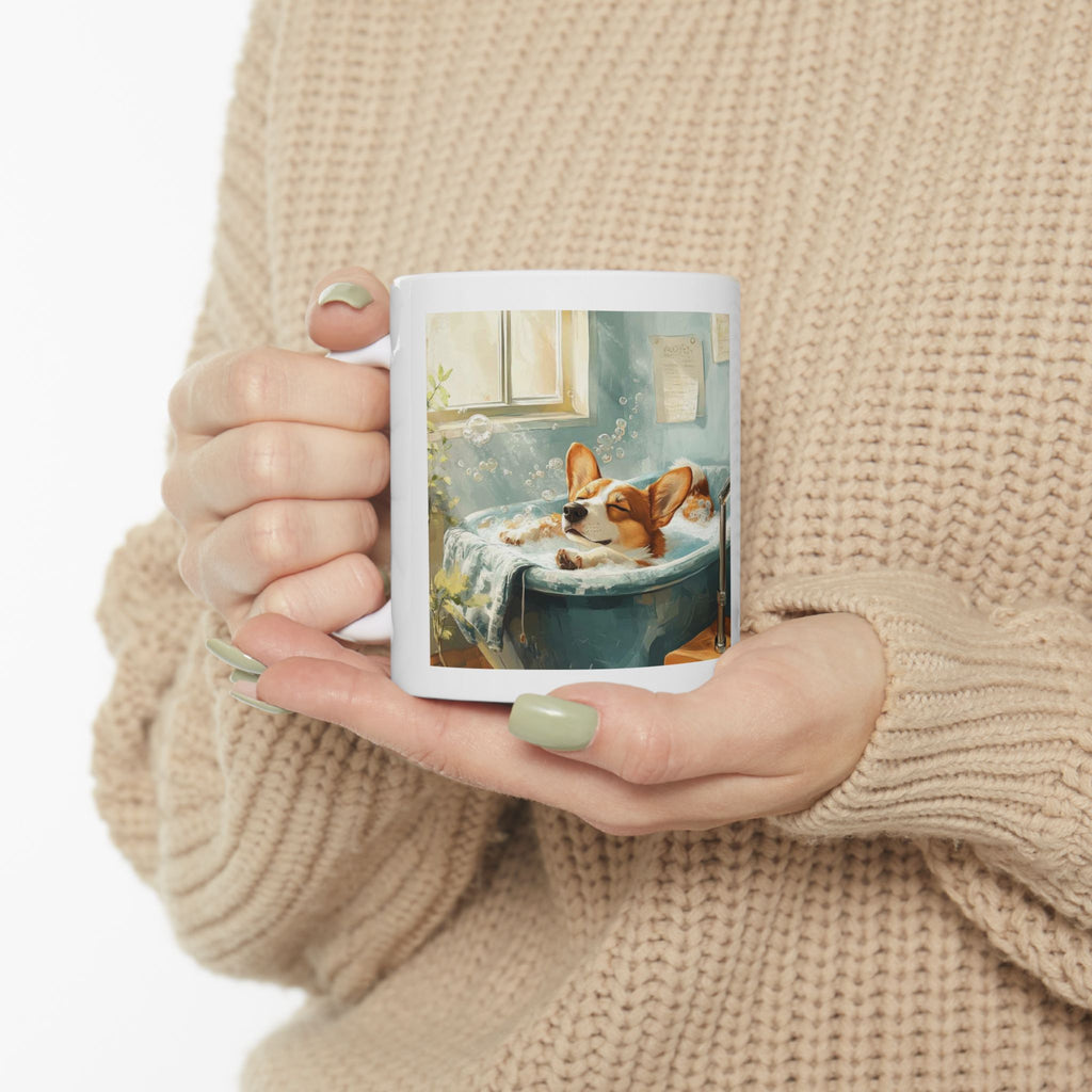 Personalized Corgi Mom Mug – Custom Ceramic Coffee Cup for Dog Lovers | 11oz & 15oz