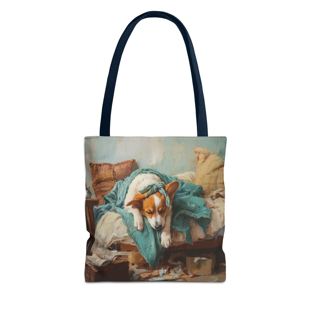 Personalized Corgi Mom Tote Bag | Customizable Polyester Carry-All