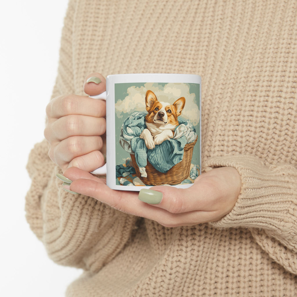Personalized Corgi Mom Mug – Custom Ceramic Coffee Cup for Dog Lovers | 11oz & 15oz