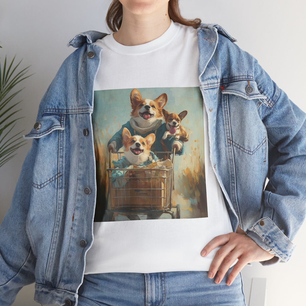 Personalized Corgi Mom T-Shirt – Custom Cotton Tee for Dog Lovers | Unisex Fit