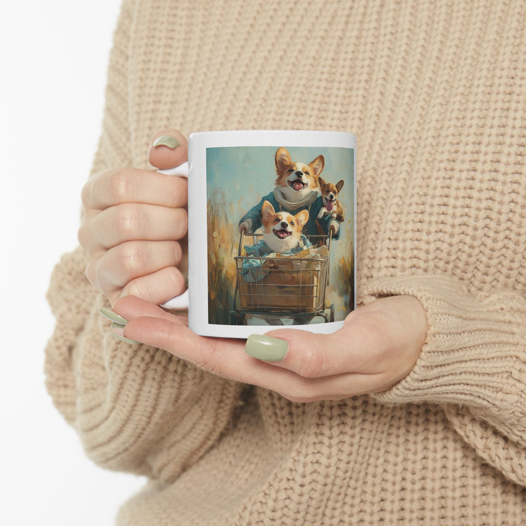 Personalized Corgi Mom Mug – Custom Ceramic Coffee Cup for Dog Lovers | 11oz & 15oz