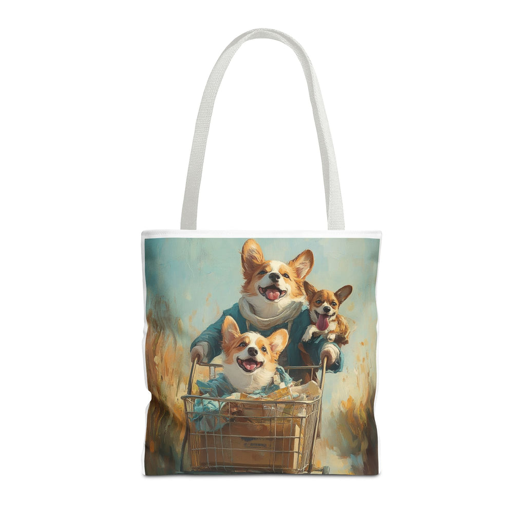 Personalized Corgi Mom Tote Bag | Customizable Polyester Carry-All