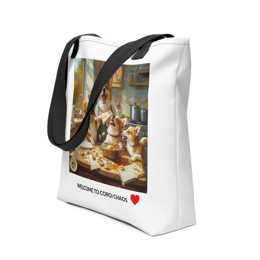 Corgi Mom Life Tote Bag | Disaster in the Kitchen
