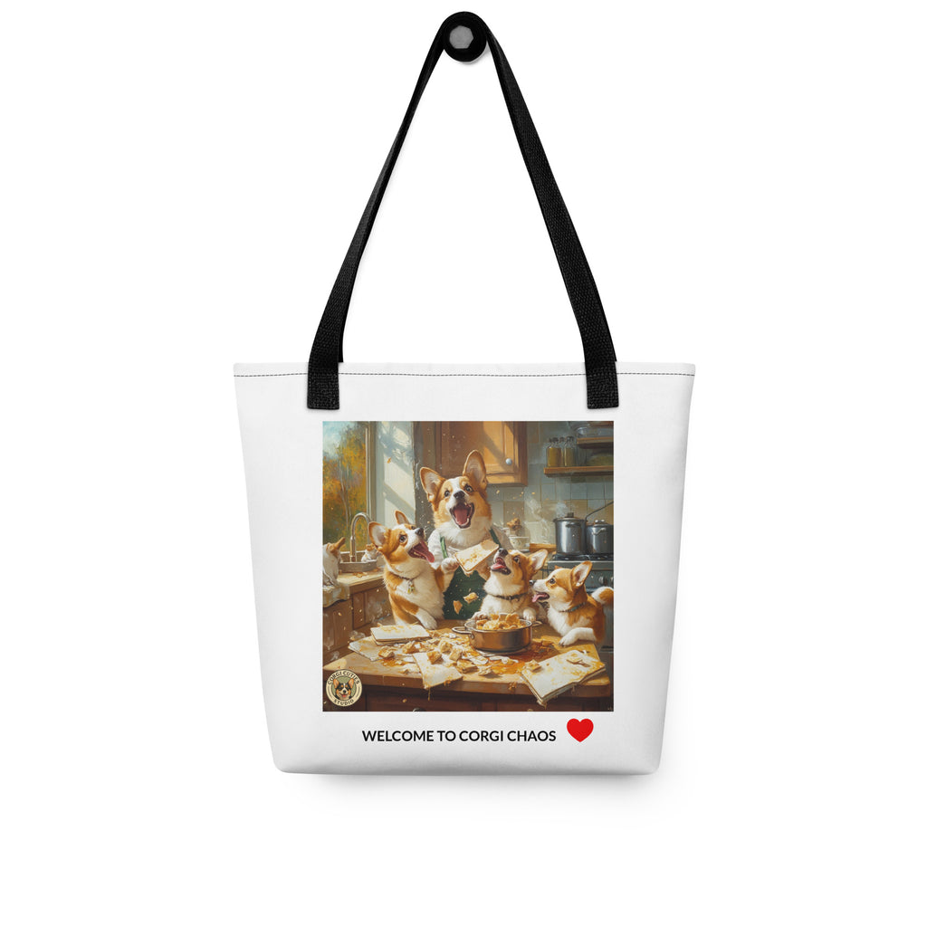 Corgi Mom Life Tote Bag | Disaster in the Kitchen