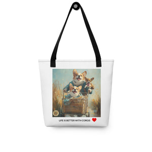 Corgi Mom Life Tote Bag | Shopping Cart