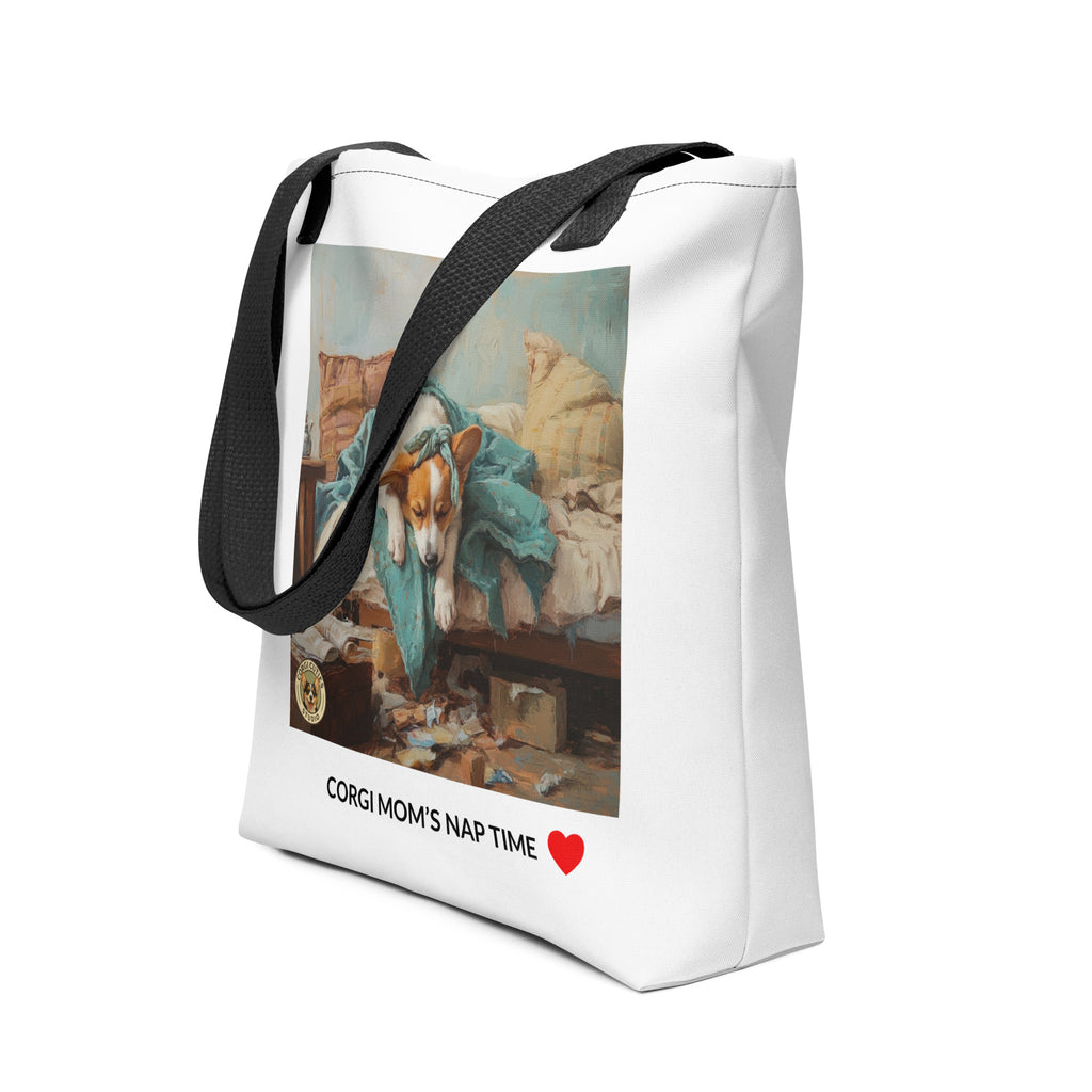 Corgi Mom Life Tote Bag | Tired Mom