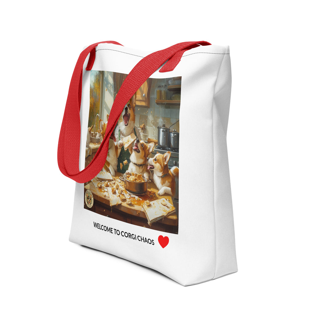 Corgi Mom Life Tote Bag | Disaster in the Kitchen