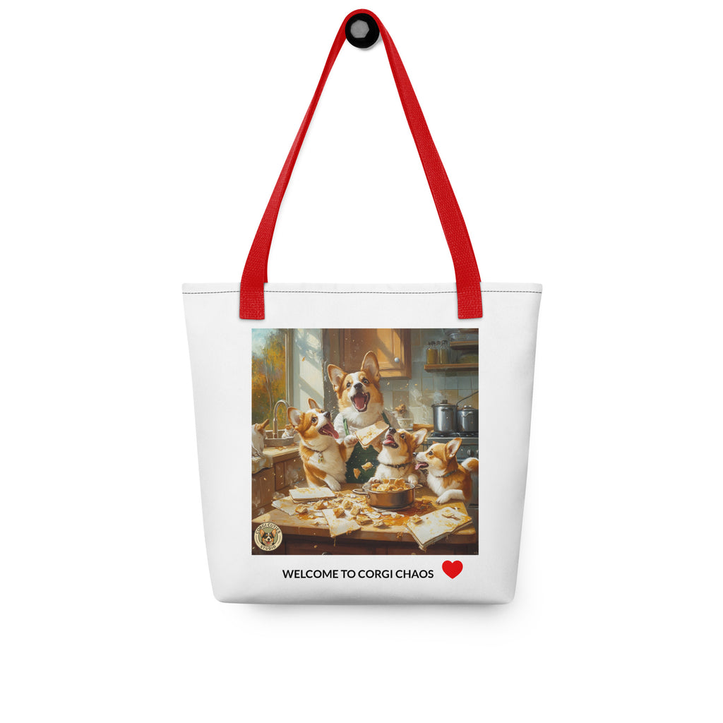 Corgi Mom Life Tote Bag | Disaster in the Kitchen