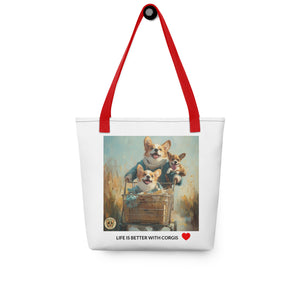 Corgi Mom Life Tote Bag | Shopping Cart