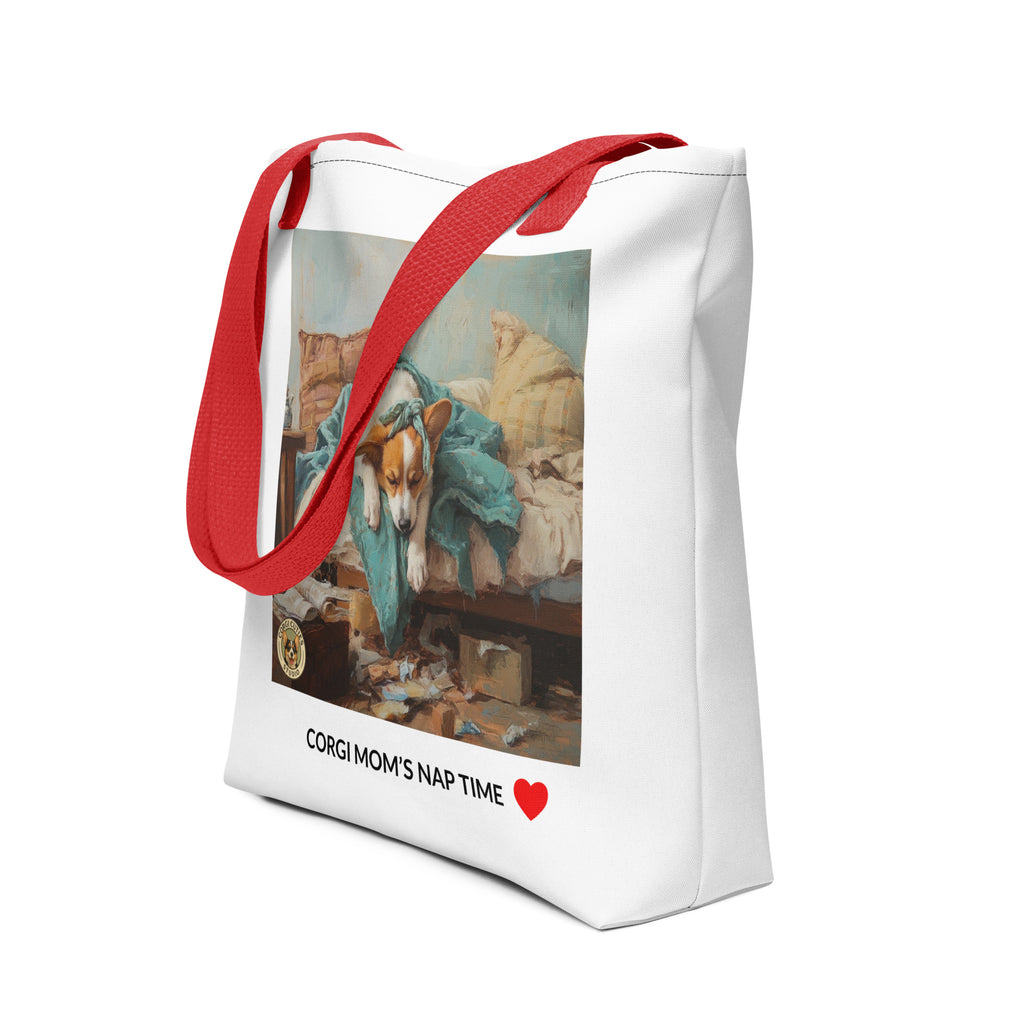 Corgi Mom Life Tote Bag | Tired Mom
