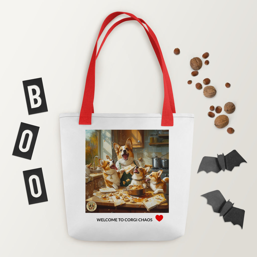 Corgi Mom Life Tote Bag | Disaster in the Kitchen