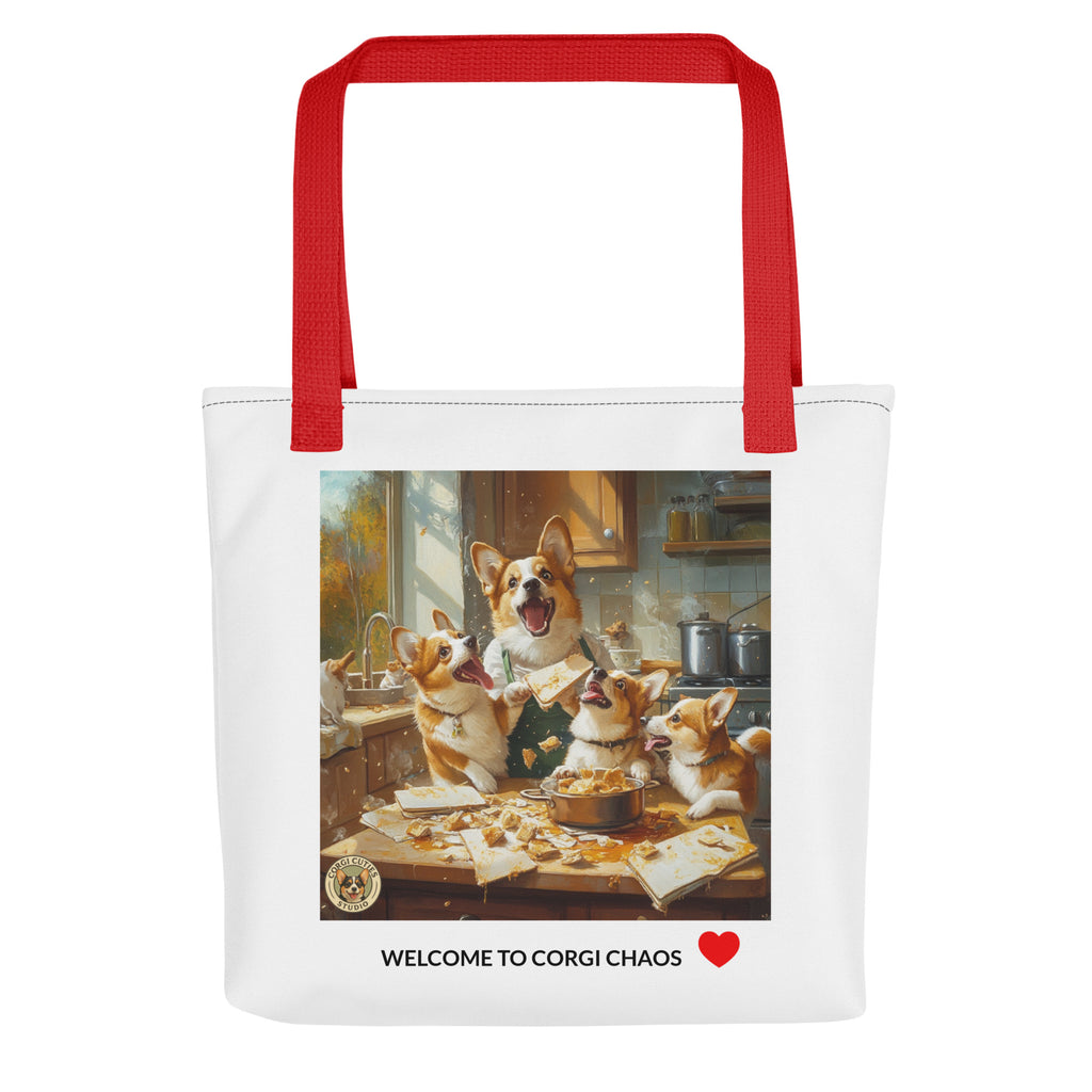 Corgi Mom Life Tote Bag | Disaster in the Kitchen