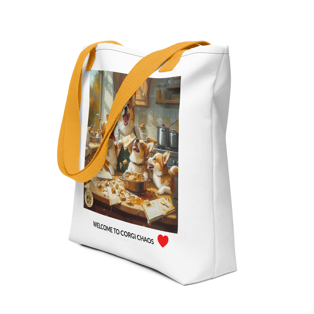 Corgi Mom Life Tote Bag | Disaster in the Kitchen