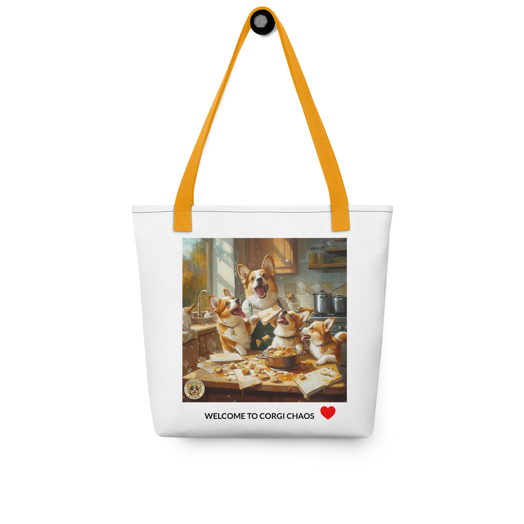 Corgi Mom Life Tote Bag | Disaster in the Kitchen