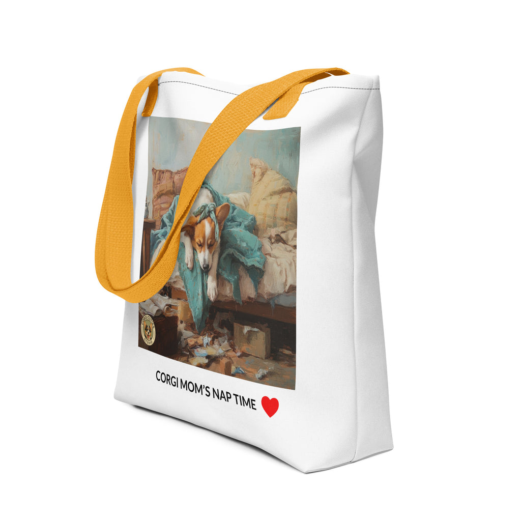 Corgi Mom Life Tote Bag | Tired Mom