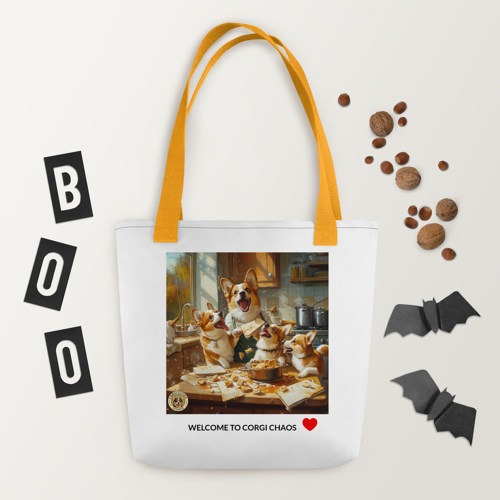 Corgi Mom Life Tote Bag | Disaster in the Kitchen